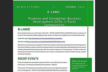 B land Project 4th Newsletter
